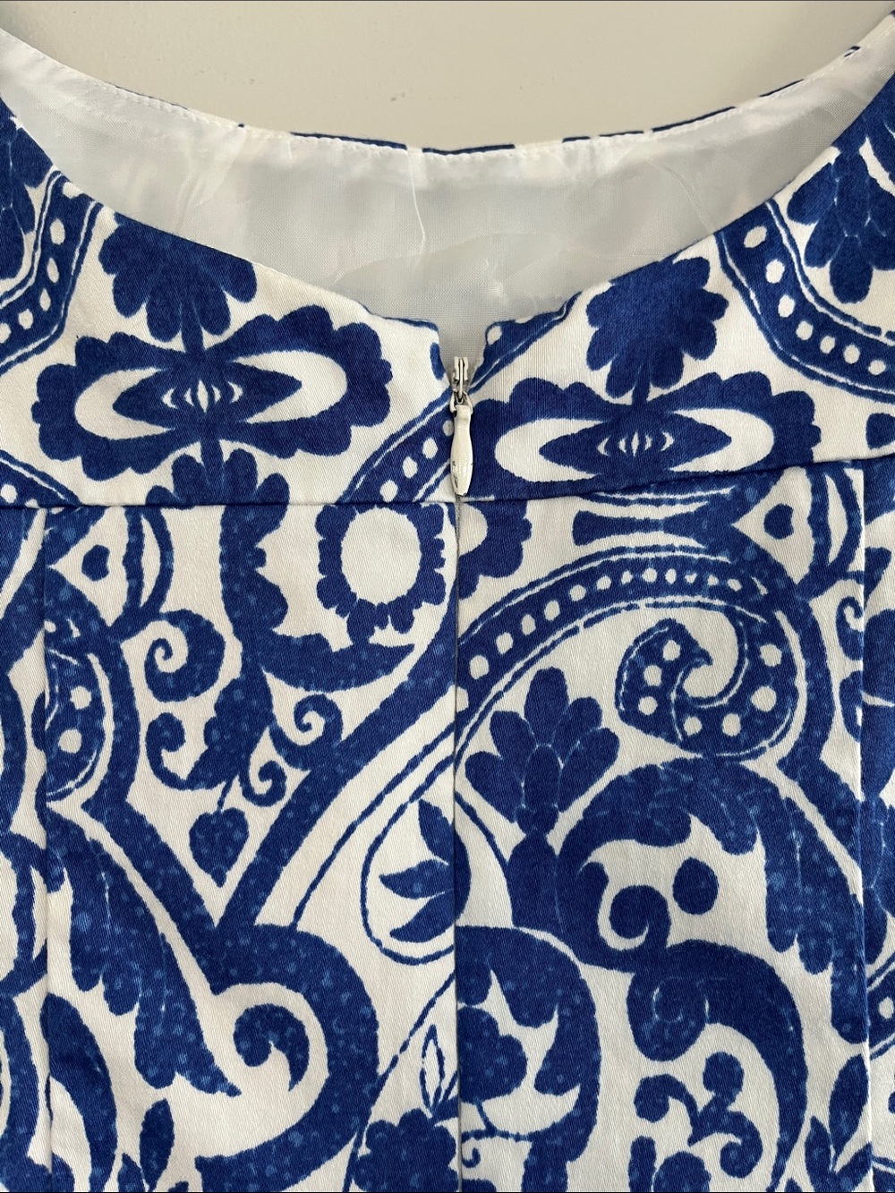 Nine West Navy and White Tile-Print Mini Dress - Picture 8 of 13
